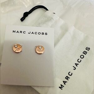 Marc Jacobs Gold Heart Stud Earrings,Rose gold,Price is Firm